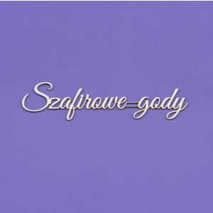 Tekturka Crafty Moly Napis G5 - Szafirowe gody
